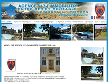 Tablet Screenshot of agence117-immo.com